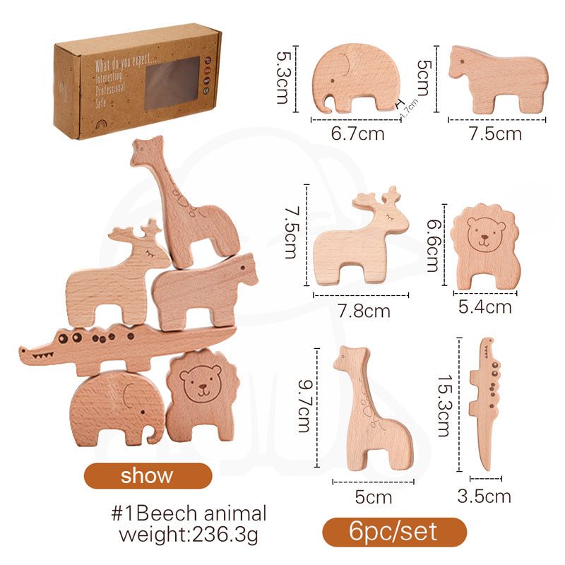 Wooden Moon Balance Building Blocks