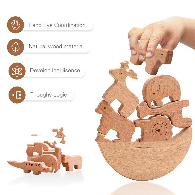 Wooden Moon Balance Building Blocks